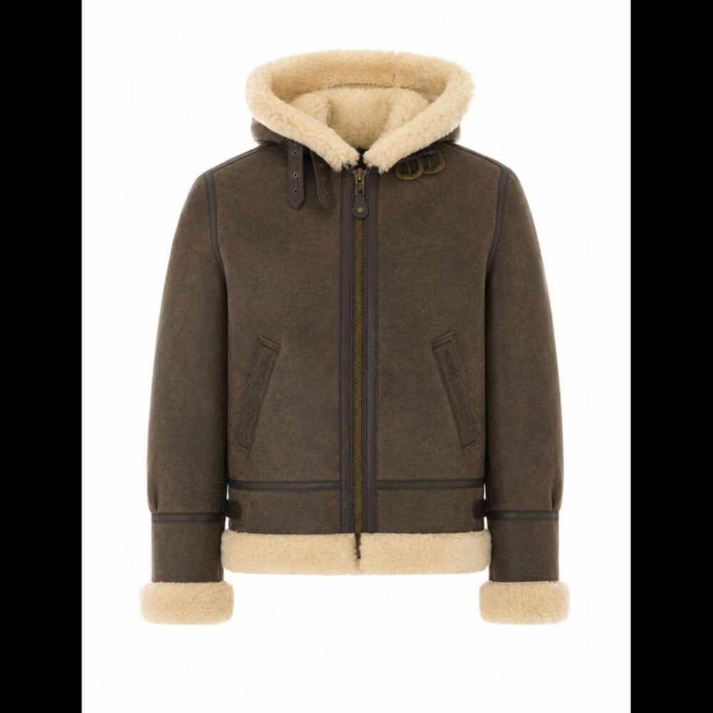 Schott Men Shearling Jacket